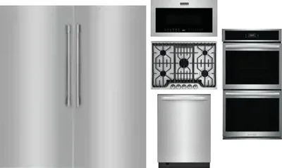 6 Piece Package Includes Refrigerator, Freezer, Cooktop, Wall Oven, Microwave And Dishwasher
