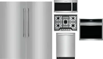 6 Piece Package Includes Refrigerator, Freezer, Cooktop, Wall Oven, Microwave And Dishwasher