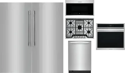 6 Piece Package Includes Refrigerator, Freezer, Cooktop, Wall Oven, Microwave And Dishwasher