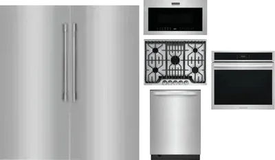 6 Piece Package Includes Refrigerator, Freezer, Cooktop, Wall Oven, Microwave And Dishwasher