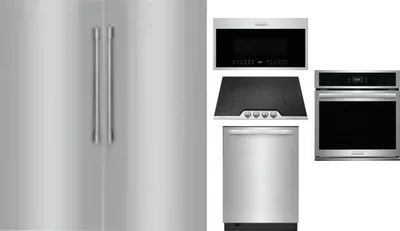 6 Piece Package Includes Refrigerator, Freezer, Cooktop, Wall Oven, Microwave And Dishwasher