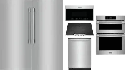 6 Piece Package Includes Refrigerator, Freezer, Cooktop, Wall Oven, Microwave And Dishwasher