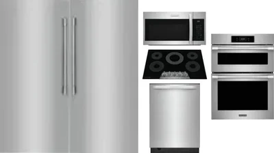 6 Piece Package Includes Refrigerator, Freezer, Cooktop, Wall Oven, Microwave And Dishwasher