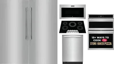 6 Piece Package Includes Refrigerator, Freezer, Cooktop, Wall Oven, Microwave And Dishwasher