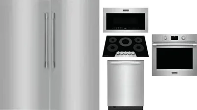 6 Piece Package Includes Refrigerator, Freezer, Cooktop, Wall Oven, Microwave And Dishwasher