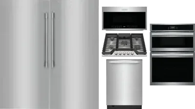 6 Piece Package Includes Refrigerator, Freezer, Cooktop, Wall Oven, Microwave And Dishwasher