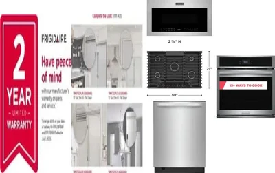 6 Piece Package Includes Refrigerator, Freezer, Cooktop, Wall Oven, Microwave And Dishwasher
