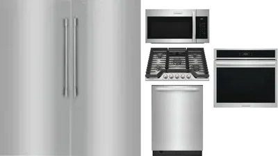 6 Piece Package Includes Refrigerator, Freezer, Cooktop, Wall Oven, Microwave And Dishwasher