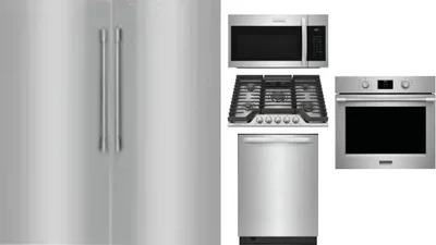6 Piece Package Includes Refrigerator, Freezer, Cooktop, Wall Oven, Microwave And Dishwasher