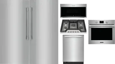 6 Piece Package Includes Refrigerator, Freezer, Cooktop, Wall Oven, Microwave And Dishwasher