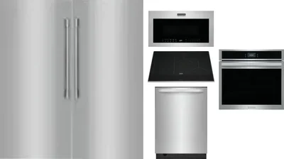 6 Piece Package Includes Refrigerator, Freezer, Cooktop, Wall Oven, Microwave And Dishwasher