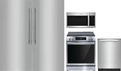 5 Piece Package Includes Refrigerator, Freezer, Range, Microwave And Dishwasher