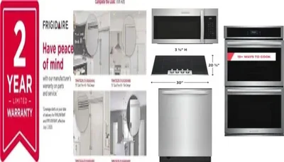6 Piece Package Includes Refrigerator, Freezer, Cooktop, Wall Oven, Microwave And Dishwasher