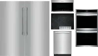 6 Piece Package Includes Refrigerator, Freezer, Cooktop, Wall Oven, Microwave And Dishwasher