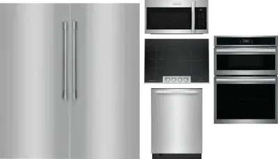 6 Piece Package Includes Refrigerator, Freezer, Cooktop, Wall Oven, Microwave And Dishwasher