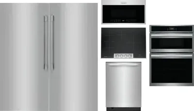 6 Piece Package Includes Refrigerator, Freezer, Cooktop, Wall Oven, Microwave And Dishwasher