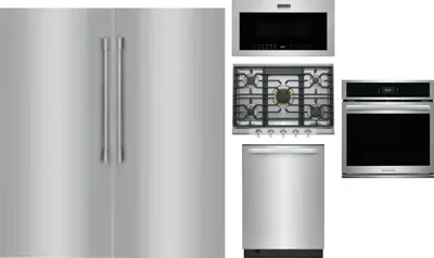 6 Piece Package Includes Refrigerator, Freezer, Cooktop, Wall Oven, Microwave And Dishwasher