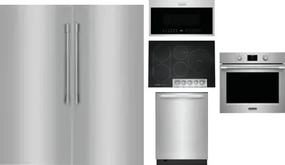 6 Piece Package Includes Refrigerator, Freezer, Cooktop, Wall Oven, Microwave And Dishwasher