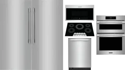 6 Piece Package Includes Refrigerator, Freezer, Cooktop, Wall Oven, Microwave And Dishwasher