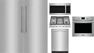 6 Piece Package Includes Refrigerator, Freezer, Cooktop, Wall Oven, Microwave And Dishwasher