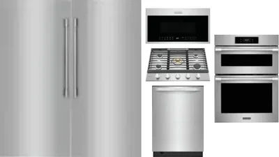 6 Piece Package Includes Refrigerator, Freezer, Cooktop, Wall Oven, Microwave And Dishwasher