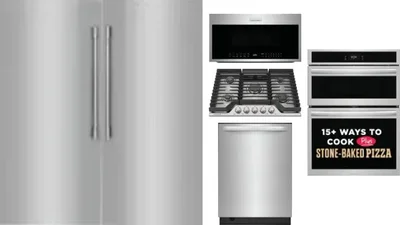 6 Piece Package Includes Refrigerator, Freezer, Cooktop, Wall Oven, Microwave And Dishwasher