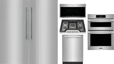 6 Piece Package Includes Refrigerator, Freezer, Cooktop, Wall Oven, Microwave And Dishwasher