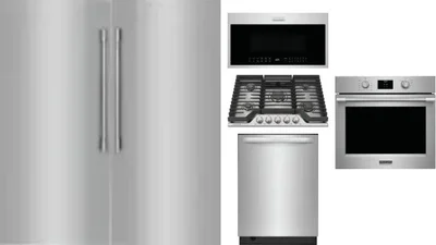 6 Piece Package Includes Refrigerator, Freezer, Cooktop, Wall Oven, Microwave And Dishwasher