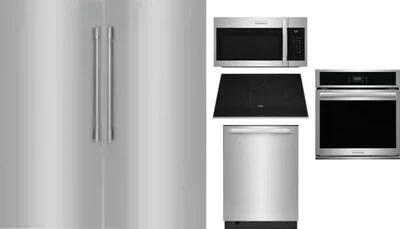 6 Piece Package Includes Refrigerator, Freezer, Cooktop, Wall Oven, Microwave And Dishwasher