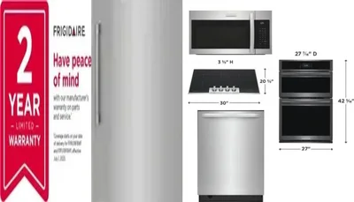 6 Piece Package Includes Refrigerator, Freezer, Cooktop, Wall Oven, Microwave And Dishwasher