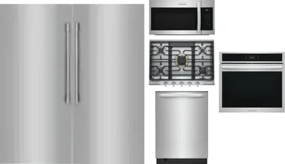 6 Piece Package Includes Refrigerator, Freezer, Cooktop, Wall Oven, Microwave And Dishwasher