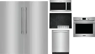 6 Piece Package Includes Refrigerator, Freezer, Cooktop, Wall Oven, Microwave And Dishwasher