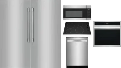 6 Piece Package Includes Refrigerator, Freezer, Cooktop, Wall Oven, Microwave And Dishwasher