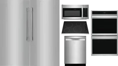 6 Piece Package Includes Refrigerator, Freezer, Cooktop, Wall Oven, Microwave And Dishwasher