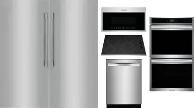 6 Piece Package Includes Refrigerator, Freezer, Cooktop, Wall Oven, Microwave And Dishwasher