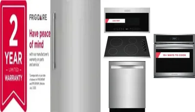 6 Piece Package Includes Refrigerator, Freezer, Cooktop, Wall Oven, Microwave And Dishwasher