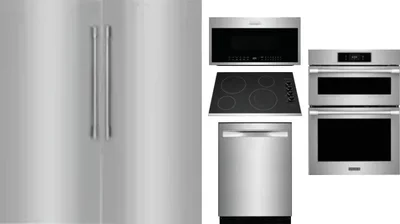 6 Piece Package Includes Refrigerator, Freezer, Cooktop, Wall Oven, Microwave And Dishwasher