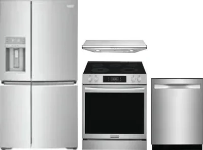 4 Piece Package Includes Refrigerator, Range, Hood And Dishwasher
