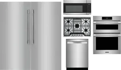 6 Piece Package Includes Refrigerator, Freezer, Cooktop, Wall Oven, Microwave And Dishwasher
