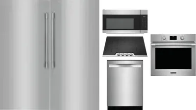 6 Piece Package Includes Refrigerator, Freezer, Cooktop, Wall Oven, Microwave And Dishwasher