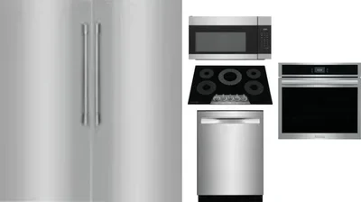 6 Piece Package Includes Refrigerator, Freezer, Cooktop, Wall Oven, Microwave And Dishwasher