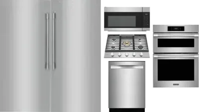 6 Piece Package Includes Refrigerator, Freezer, Cooktop, Wall Oven, Microwave And Dishwasher