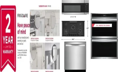6 Piece Package Includes Refrigerator, Freezer, Cooktop, Wall Oven, Microwave And Dishwasher