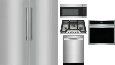 6 Piece Package Includes Refrigerator, Freezer, Cooktop, Wall Oven, Microwave And Dishwasher