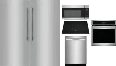 6 Piece Package Includes Refrigerator, Freezer, Cooktop, Wall Oven, Microwave And Dishwasher