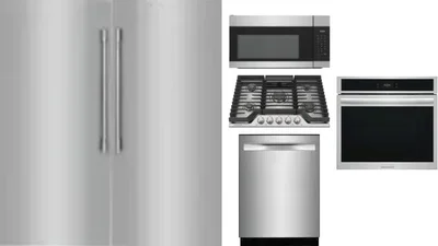 6 Piece Package Includes Refrigerator, Freezer, Cooktop, Wall Oven, Microwave And Dishwasher
