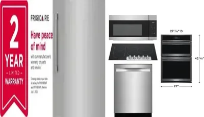 6 Piece Package Includes Refrigerator, Freezer, Cooktop, Wall Oven, Microwave And Dishwasher