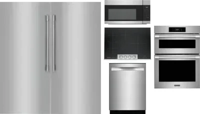 6 Piece Package Includes Refrigerator, Freezer, Cooktop, Wall Oven, Microwave And Dishwasher