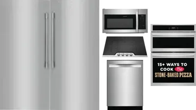 6 Piece Package Includes Refrigerator, Freezer, Cooktop, Wall Oven, Microwave And Dishwasher