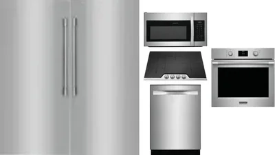 6 Piece Package Includes Refrigerator, Freezer, Cooktop, Wall Oven, Microwave And Dishwasher